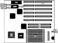 UNIDENTIFIED   386DX NON-CACHE MAINBOARD (PQFP)