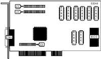 DIAMOND MULTIMEDIA SYSTEMS, INC. [VGA, XVGA] STEALTH 3D 2000 ( WITH MEMORY UPGRADE SOCKETS)